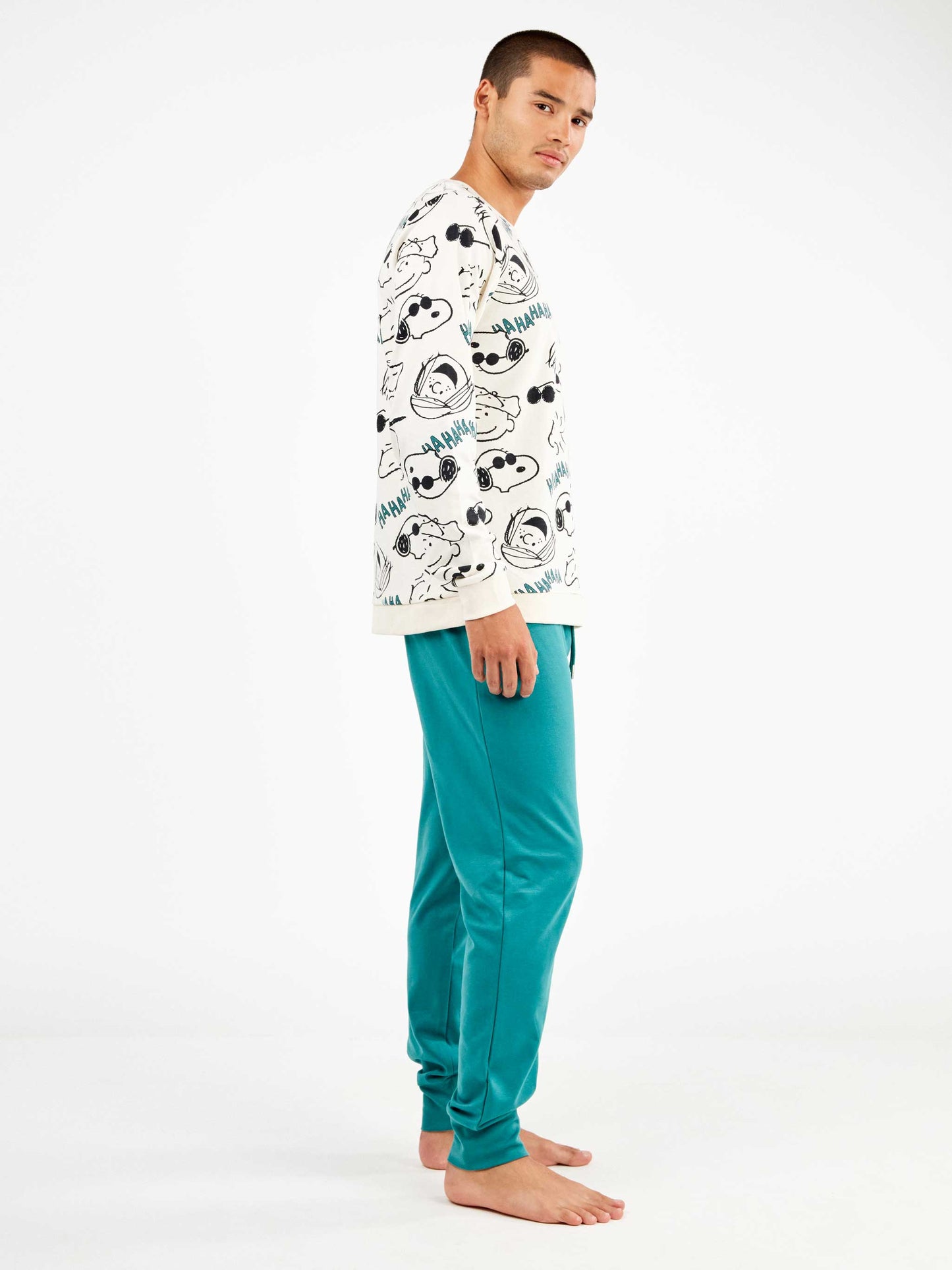 Ανδρική πιτζάμα με σχέδιο Snoopy / GS2/20344