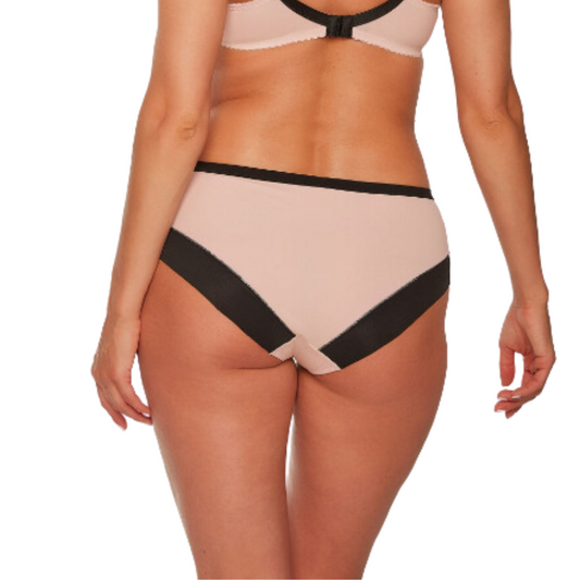 Φαρδύ εσώρουχο με δαντέλα και ψηλό καβάλο / LEONIA