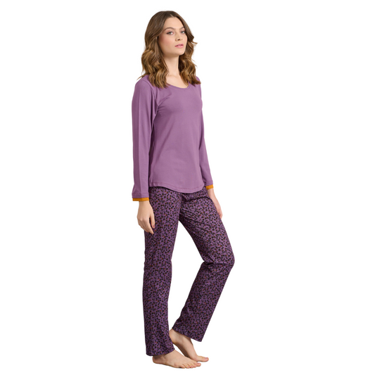 Βαμβακερή πιτζάμα με ελαστικότητα / J7932