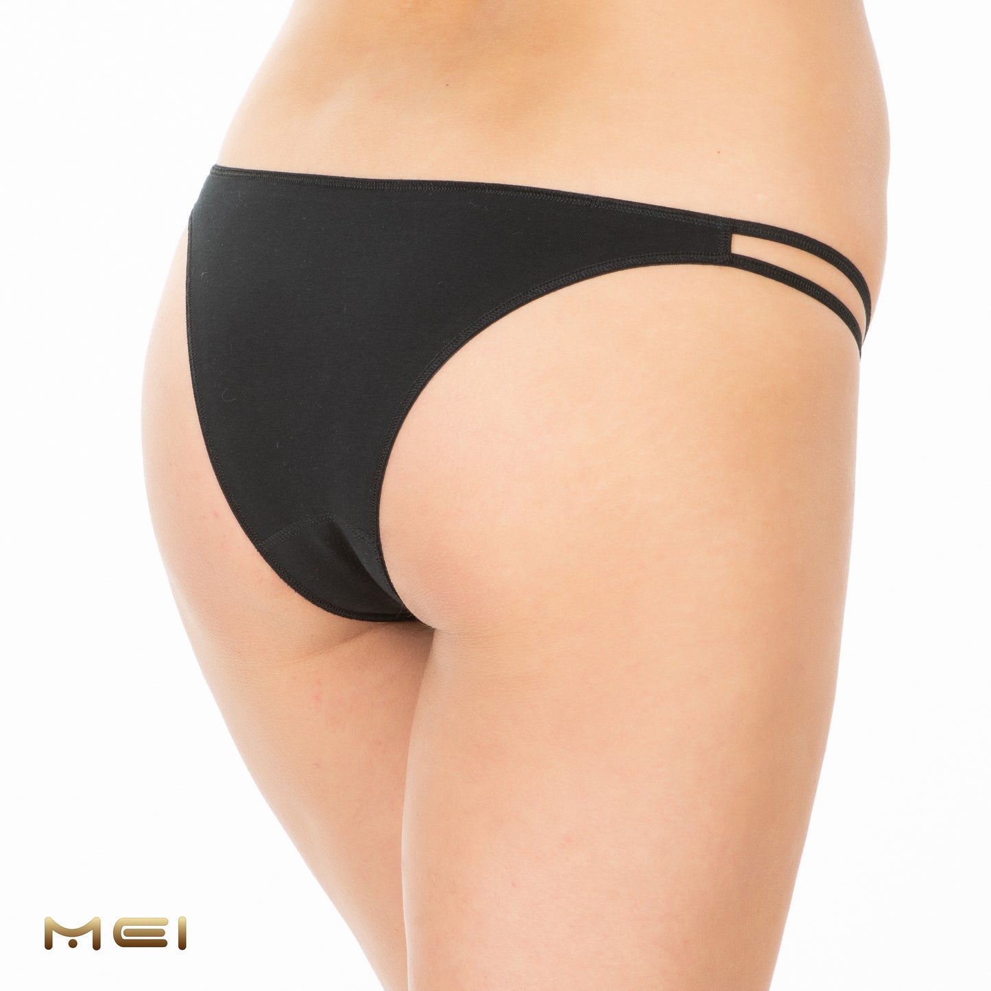 Βαμβακερό εσώρουχο bikini slip με δαντέλα / M2420