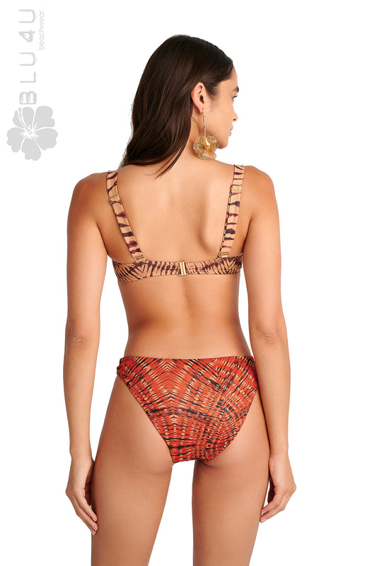 Σουτιέν μπικίνι τοπ μαγιό σε cup C BLU4U4 / RED FAN - 25366213C