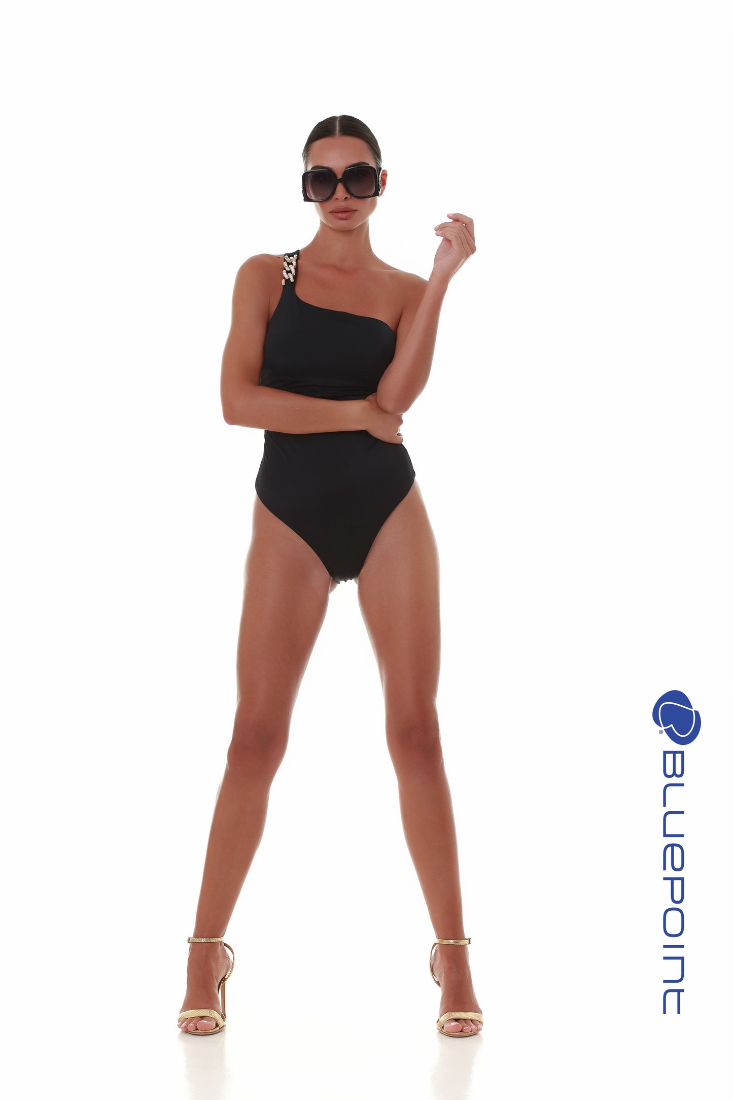Ολόσωμο μαγιό BLUEPOINT με έναν ώμο / GO GLAM - 25058033