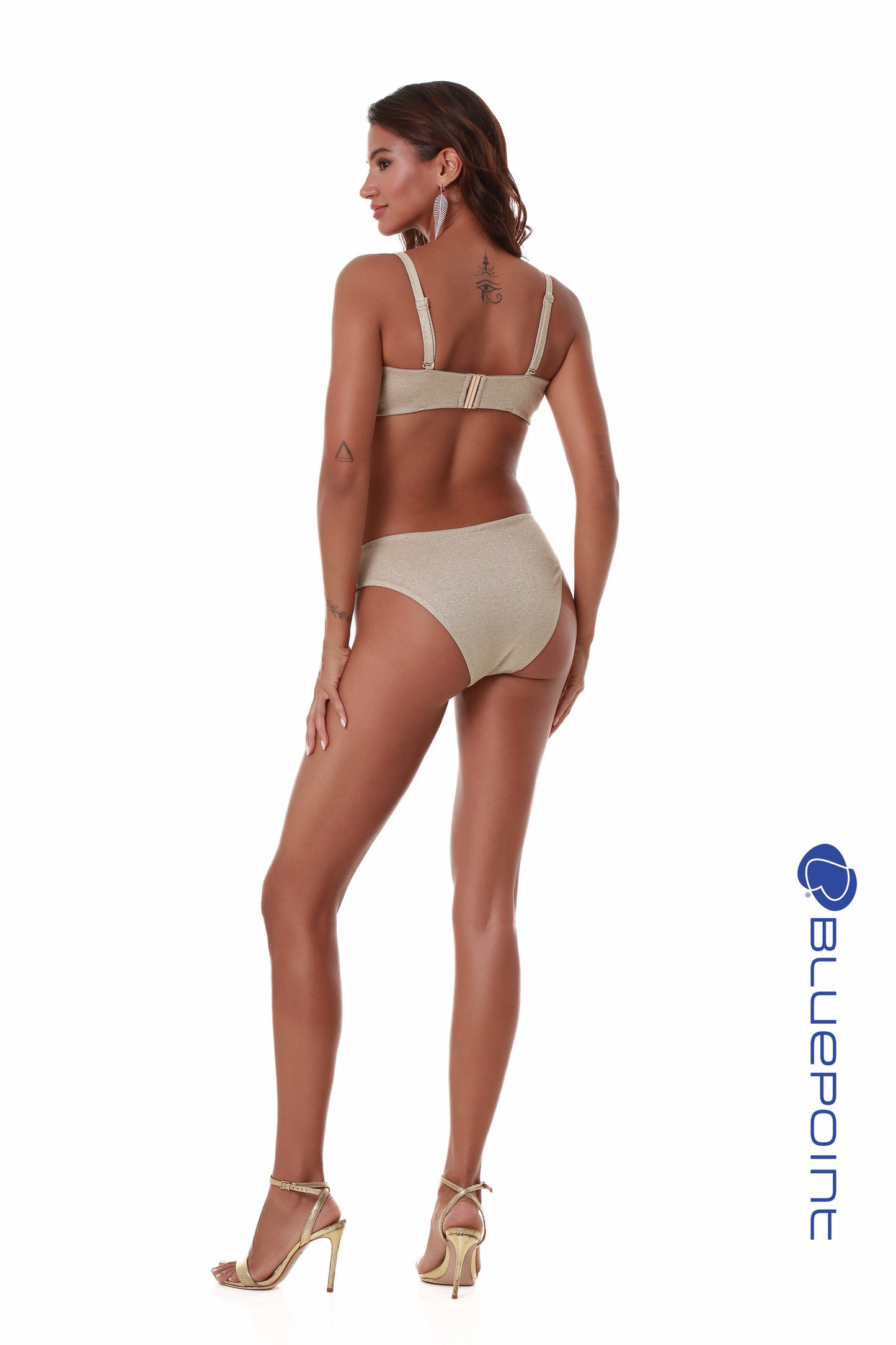 Μπικίνι slip μαγιό BLUEPOINT με εσωτερικές ραφές / GOLD NET -25065020