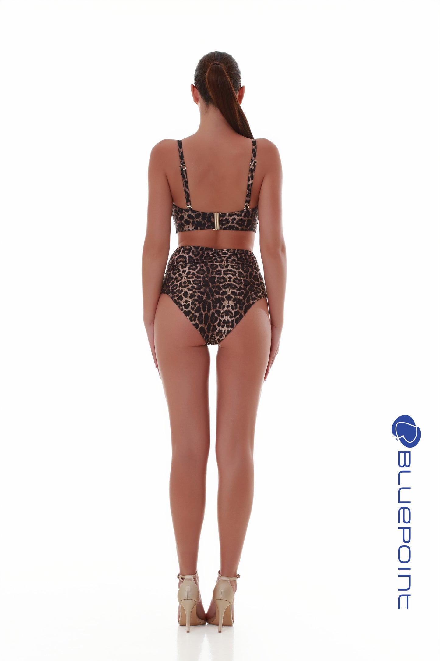 Ψηλόμεσο μπικίνι slip μαγιό BLUEPOINT / CAT POWER - 25065023