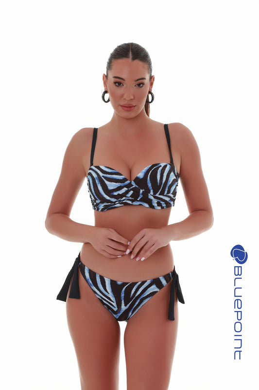 Μπικίνι slip μαγιό BLUEPOINT με φαρδιά κορδόνια / SAFARI CHIC - 25065044