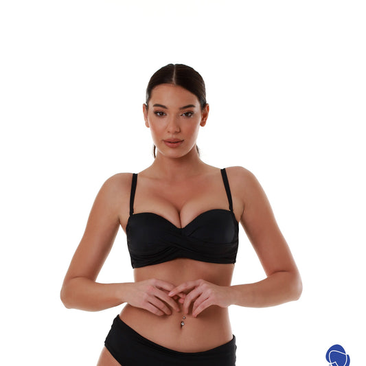 Strapless μπικίνι τοπ μαγιό με μπανέλα BLUEPOINT cup D / SOLIDS - 25066093D