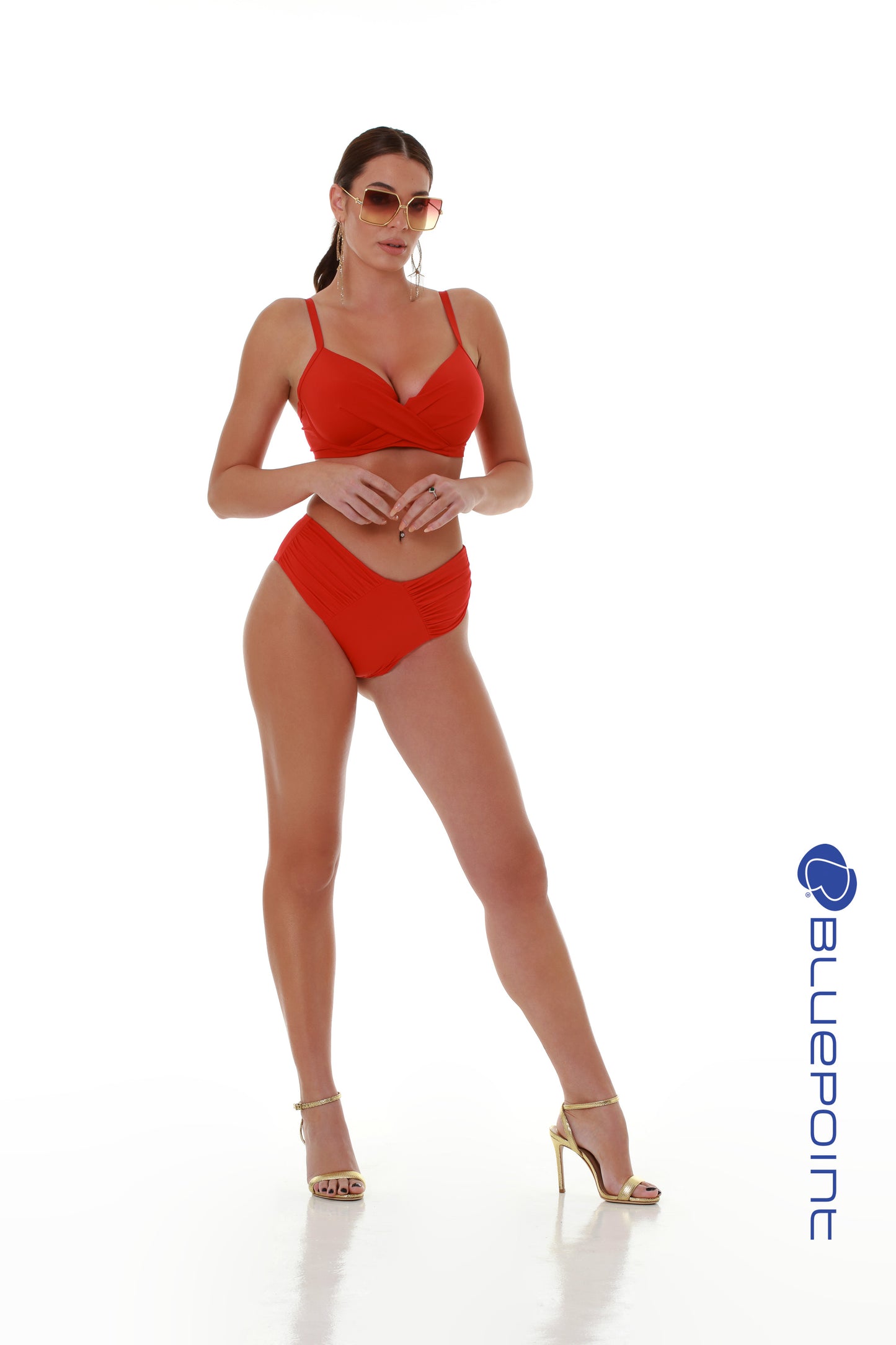 Σουτιέν μπικίνι τοπ μαγιό BLUEPOINT με μπανέλα cup E / SOLIDS - 25066098E