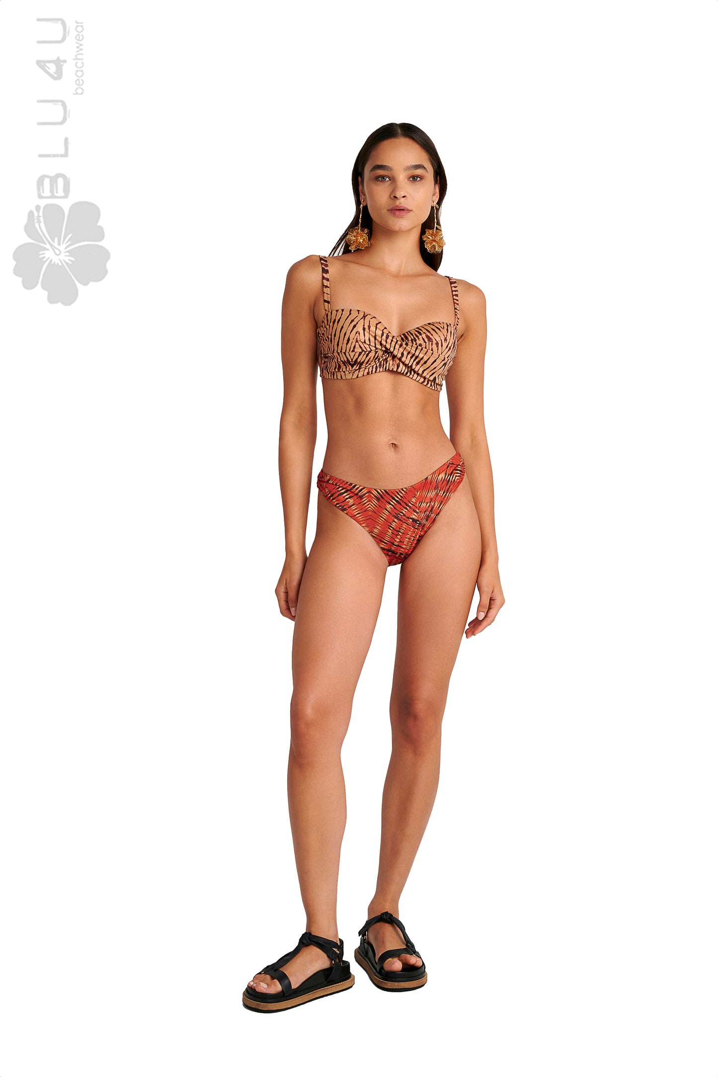Strapless μπικίνι τοπ μαγιό σε cup D BLU4U4 / RED FAN - 25366212D