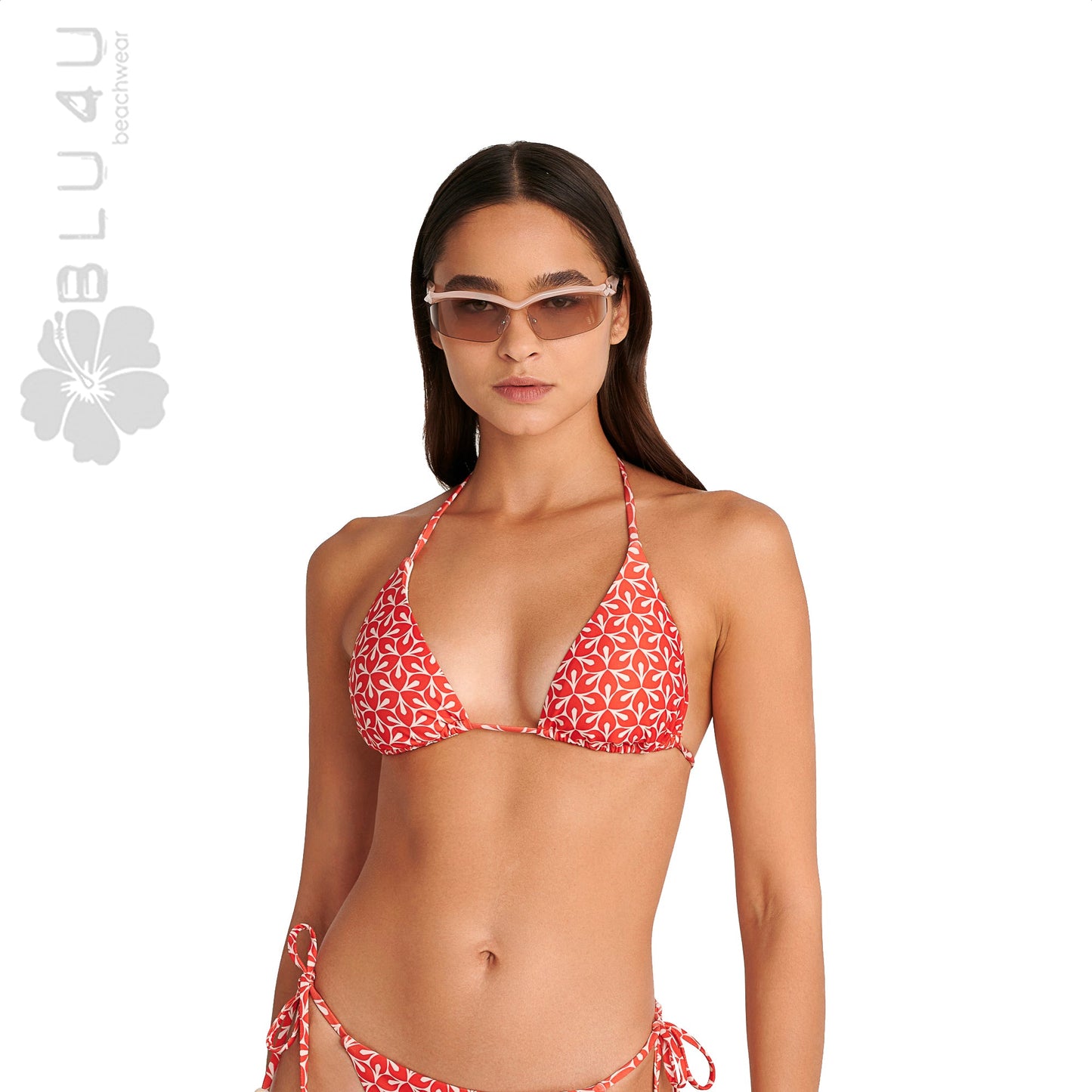 Τριγωνικό μπικίνι τοπ μαγιό BLU4U / RETRO RED - 25366260
