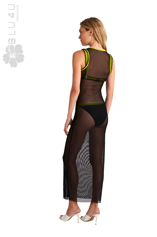 Διαφανές μακρύ καφτάνι BLU4U / BATIK SOLIDS - 25384137