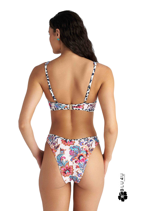 Brazilian μπικίνι slip μαγιό σε high leg στυλ / FLORAL ESCAPE - 26365315