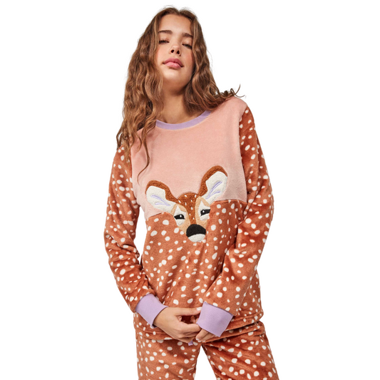 Fleece πιτζάμα animal print / GS2/20211