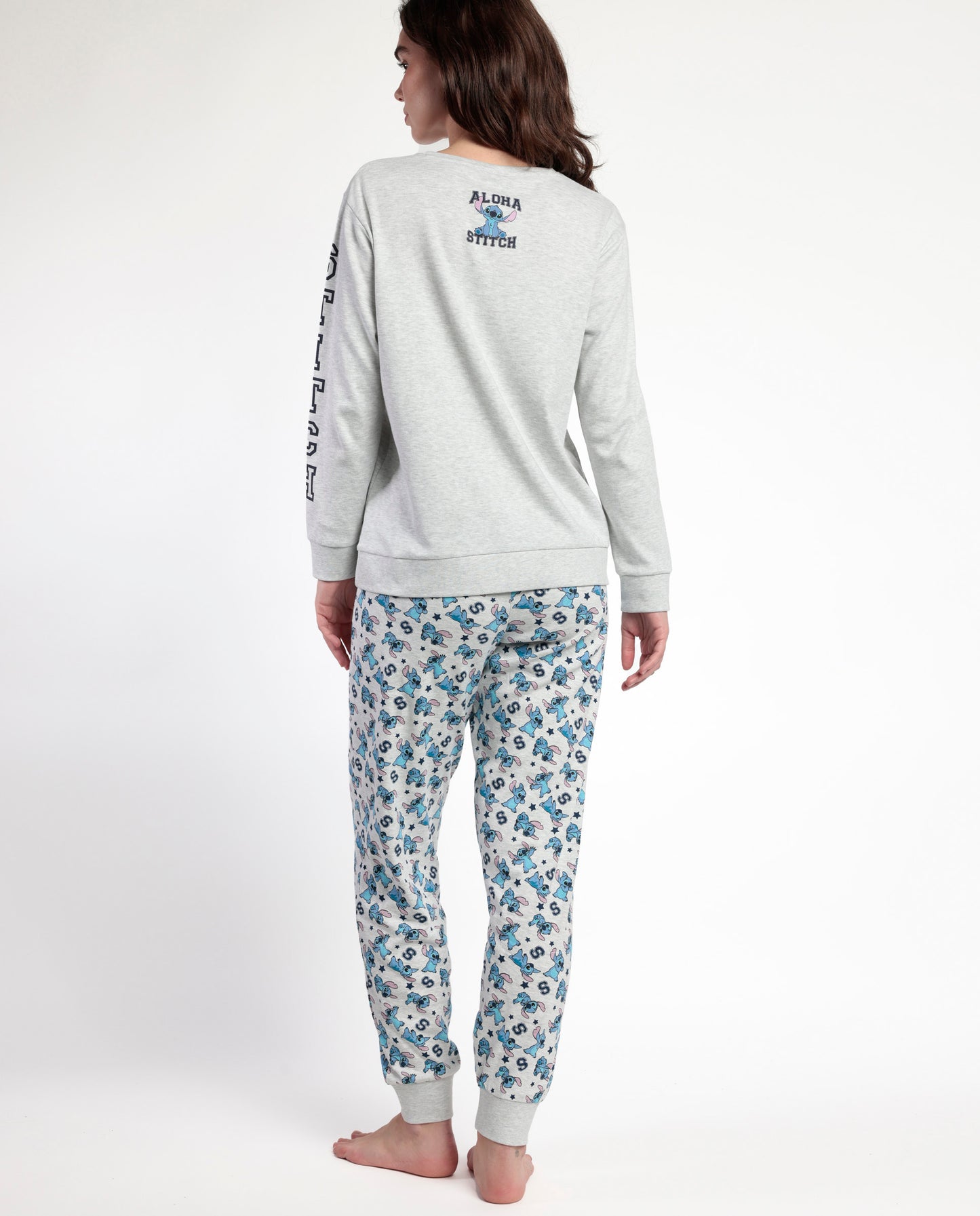 Πιτζάμα τύπου φόρμα με σχέδιο Stitch / AD63664