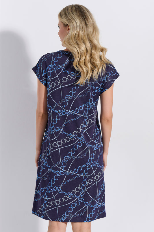 Φόρεμα με κοντό μανίκι / J8248