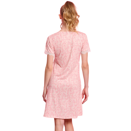 Νυχτικό με κοντό μανίκι / J7833