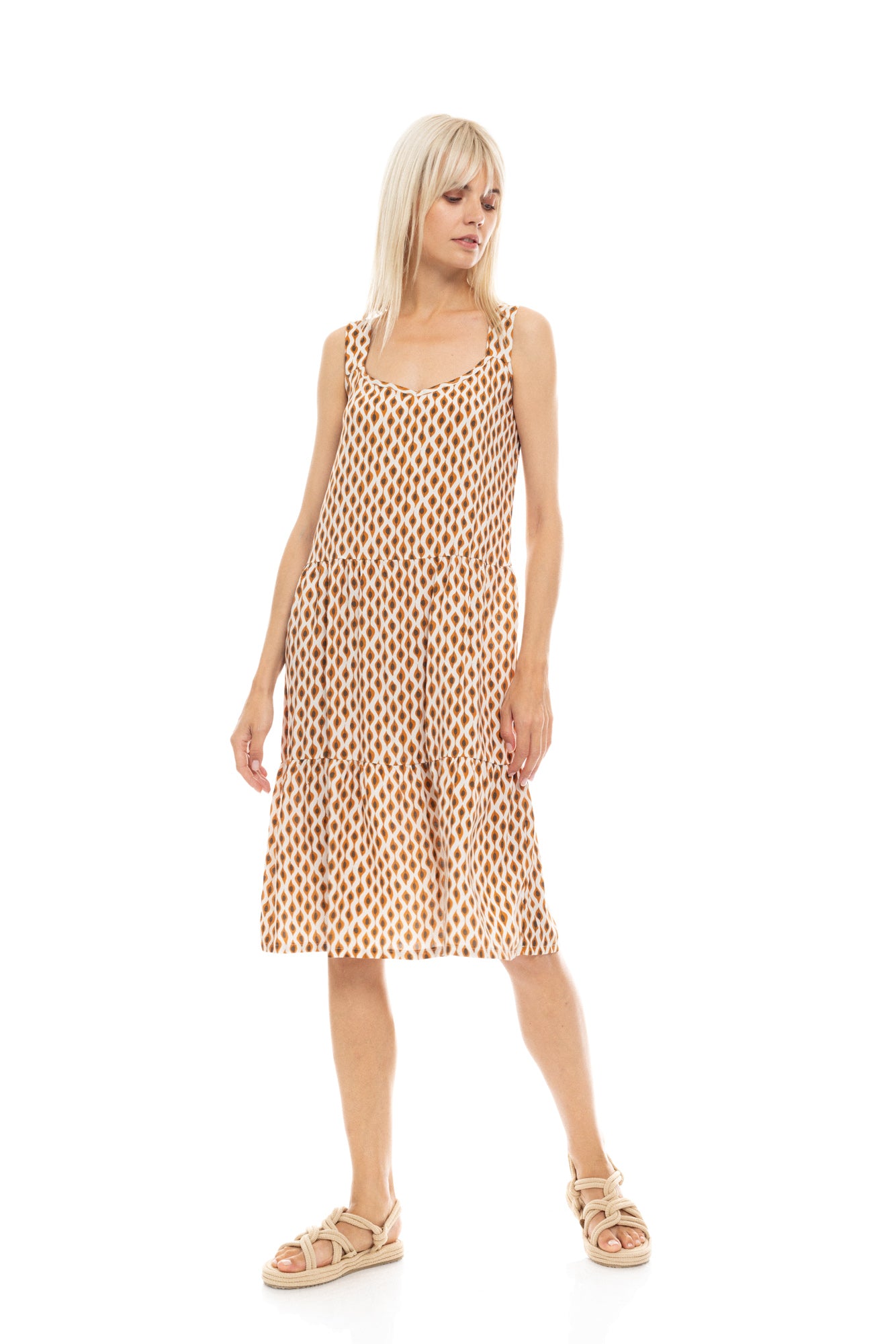 Φόρεμα Pink Label με βολάν / B470