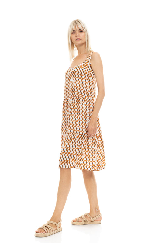 Φόρεμα Pink Label με βολάν / B470