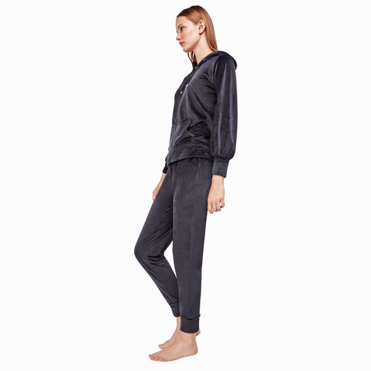 Μονόχρωμη βελούδινη φόρμα Gisela / GS2/20065