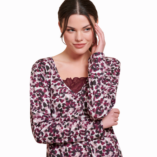 Νυχτικό με δαντέλα / J7752