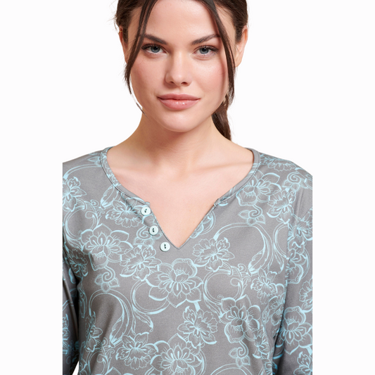 Πιτζάμα με ανοιχτό λαιμό / J7749