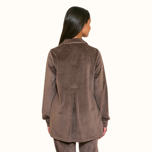 Βελούδινη φόρμα χωρίς κουκούλα / SZ5639