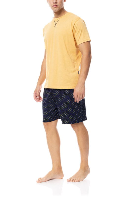 Ανδρική πιτζάμα ULISSE με κοντό παντελόνι βαμβακερή / S-M551