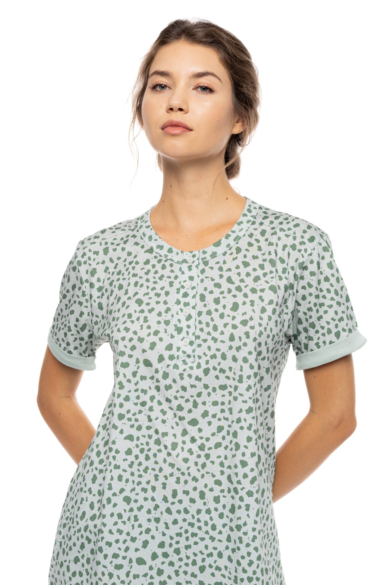 Βαμβακερή πιτζάμα animal print / S1572