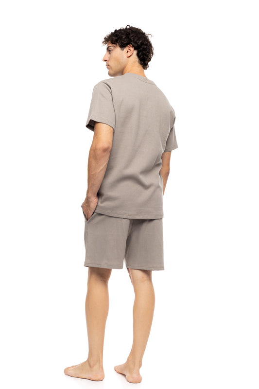 Ανδρική μονόχρωμη πιτζάμα - homewear / SN-M113
