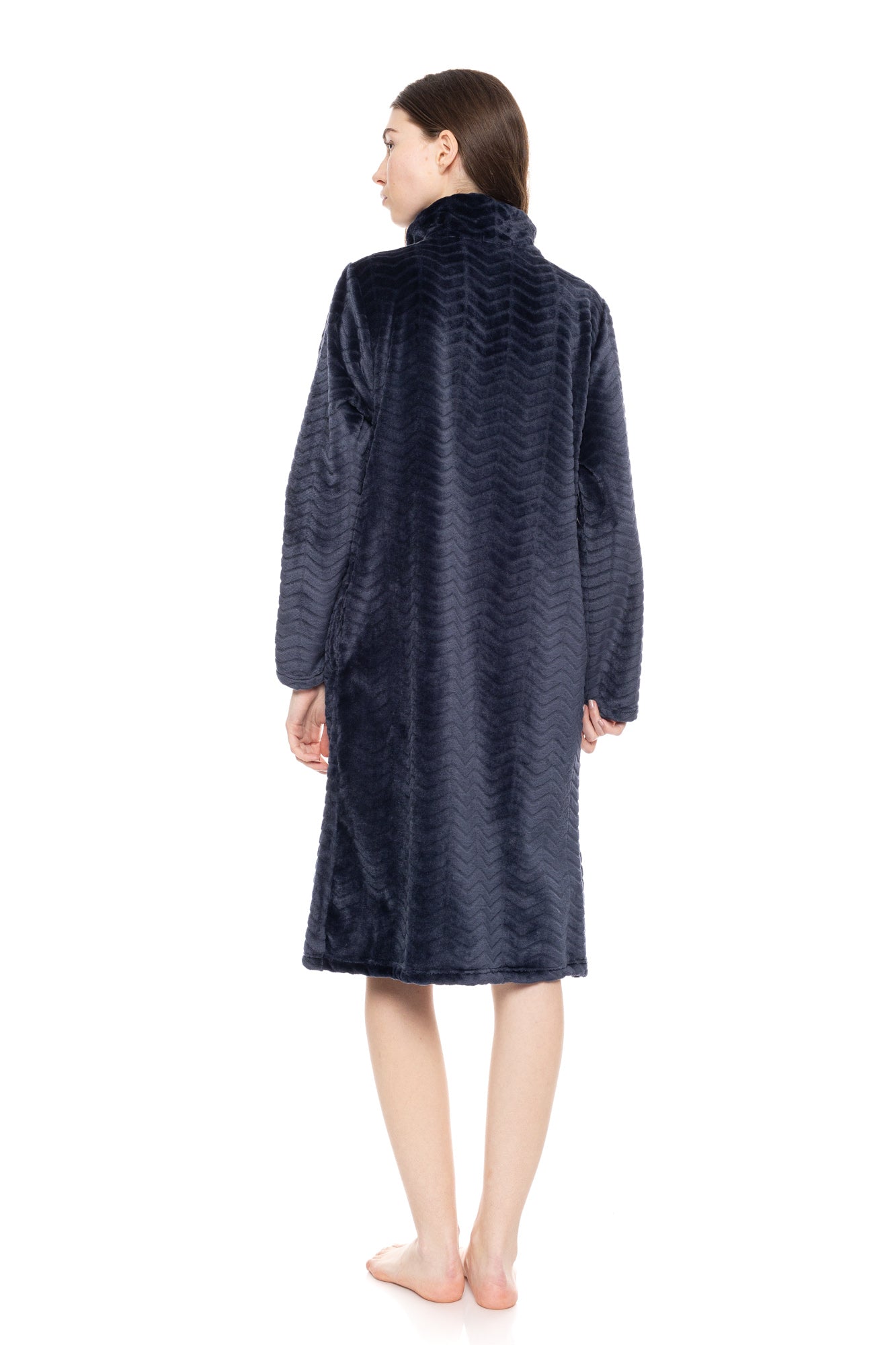 Fleece μακριά ρόμπα / W1676