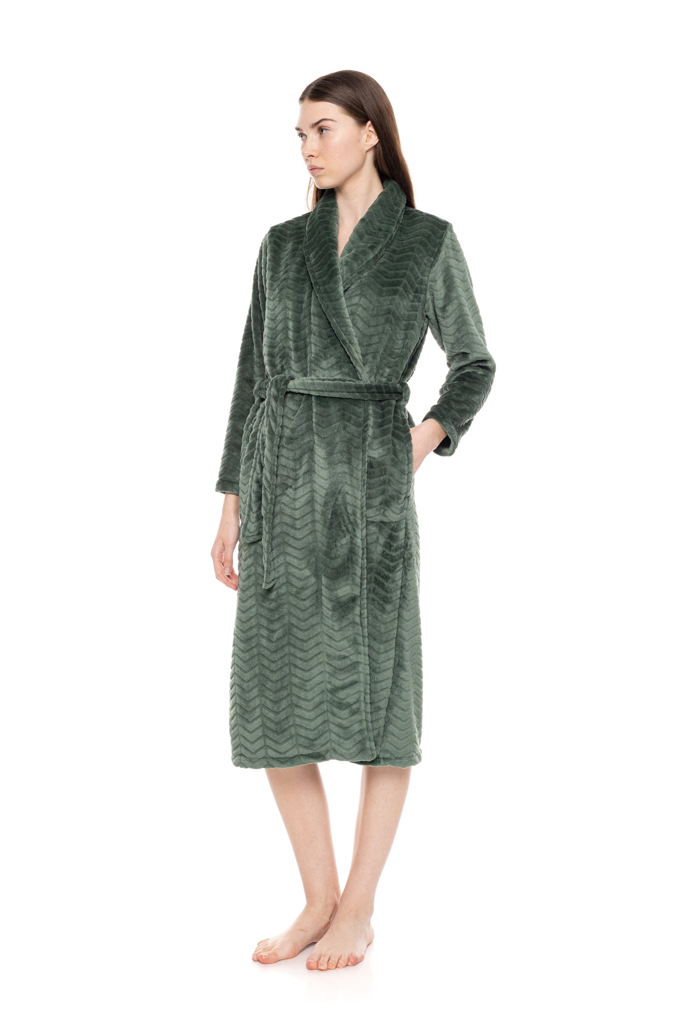 Ρόμπα fleece μακριά / W1678