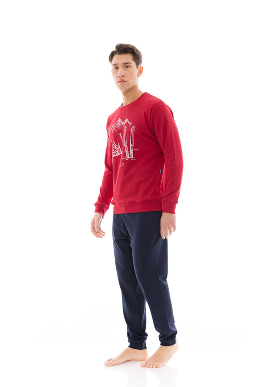 Ανδρική πιτζάμα με σχέδιο / WN-M122