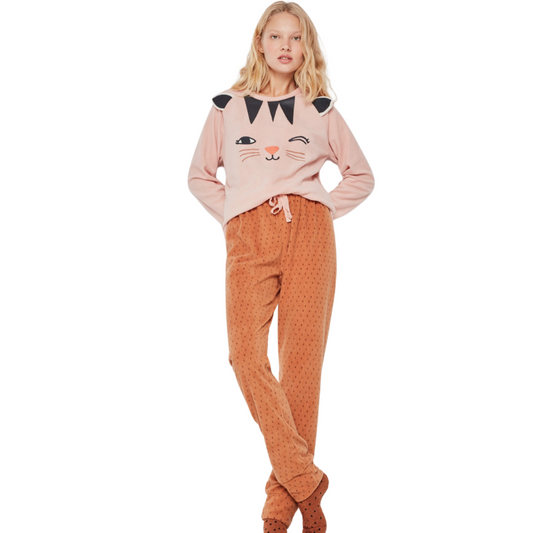 ΛΕΠΤΗ FLEECE ΠΙΤΖΑΜΑ KITTY / 2/1981