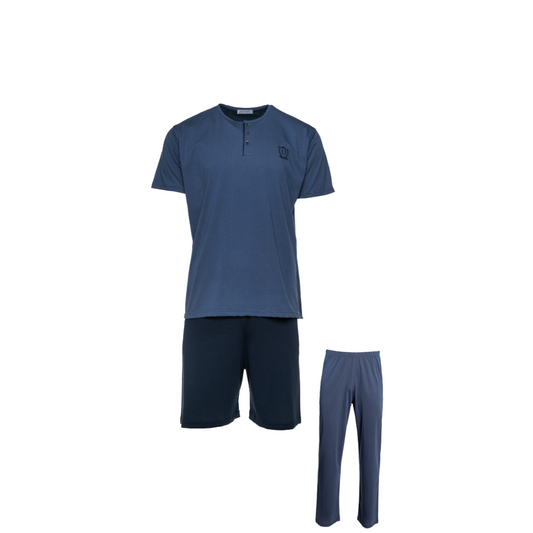 Ανδρική πιτζάμα με 2 παντελόνια / SN-M102