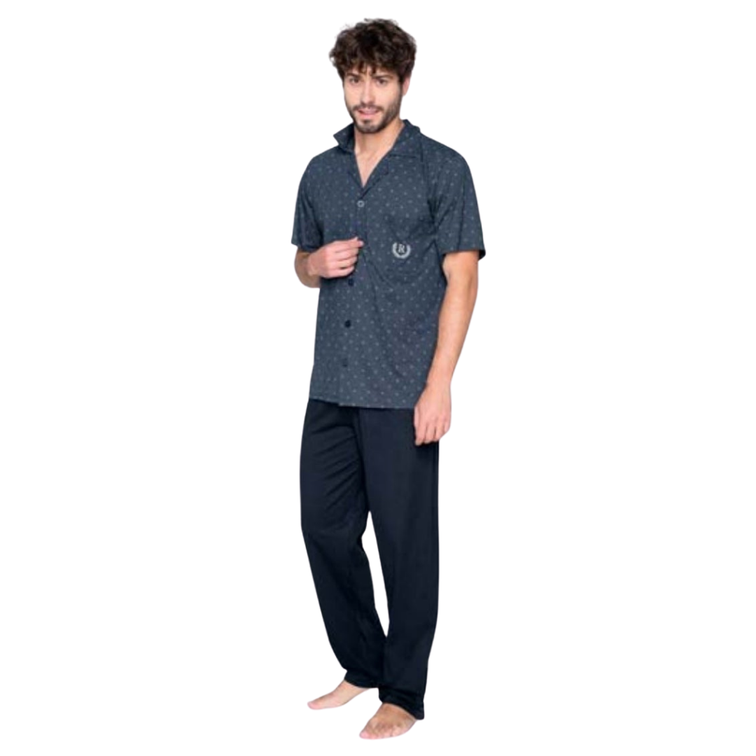 ΒΑΜΒΑΚΕΡΗ ΑΝΔΡΙΚΗ ΠΙΤΖΑΜΑ ΜΕ ΚΟΥΜΠΙΑ / A4703