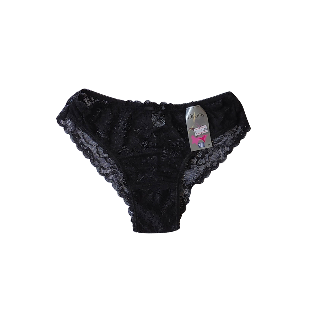 Bikini slip με δαντέλα / DR258