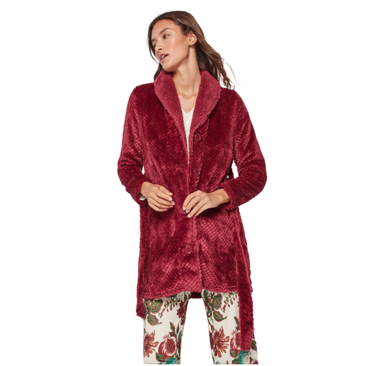 Fleece ρόμπα με κουμπιά / GS3/1949