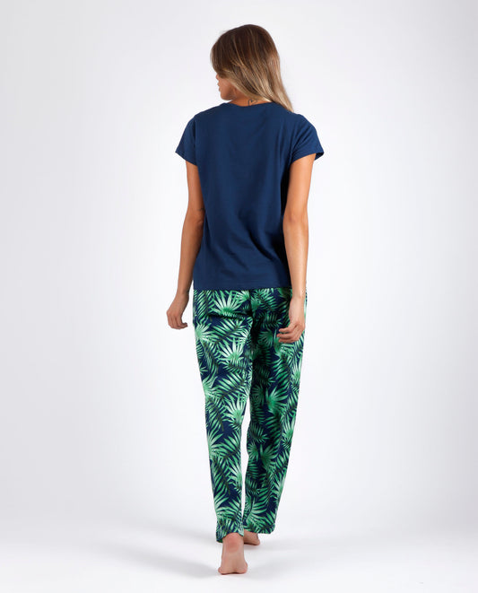 ΠΙΤΖΑΜΑ ΜΕ ΜΑΚΡΥ ΠΑΝΤΕΛΟΝΙ TROPICAL / 55918-0