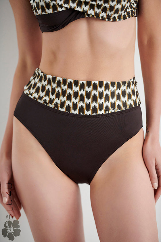 Φαρδύ και ψηλό bikini slip μαγιό BLU4U / STROKE LEO-23365076