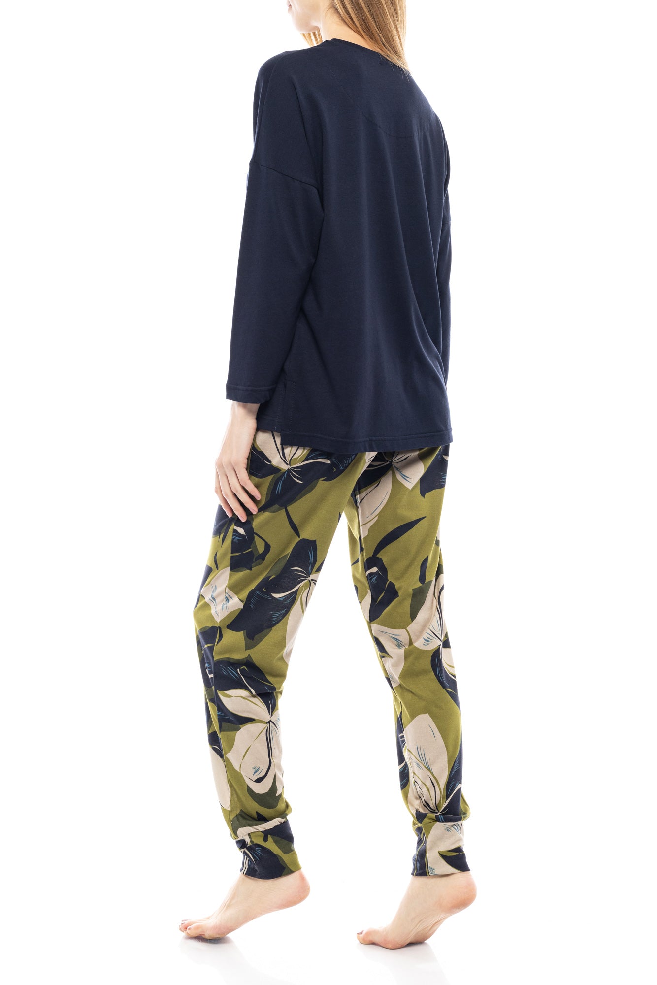 ΛΕΠΤΗ ΠΙΤΖΑΜΑ - HOMEWEAR AFRICA FLOWERS / W1137