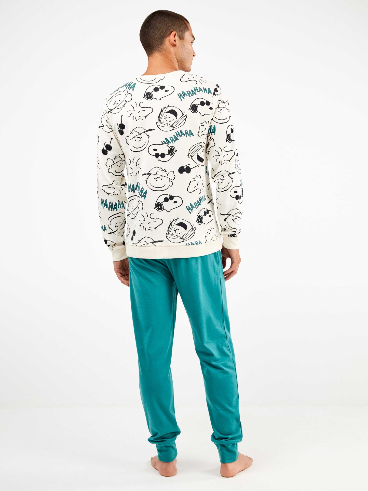 Ανδρική πιτζάμα με σχέδιο Snoopy / GS2/20344