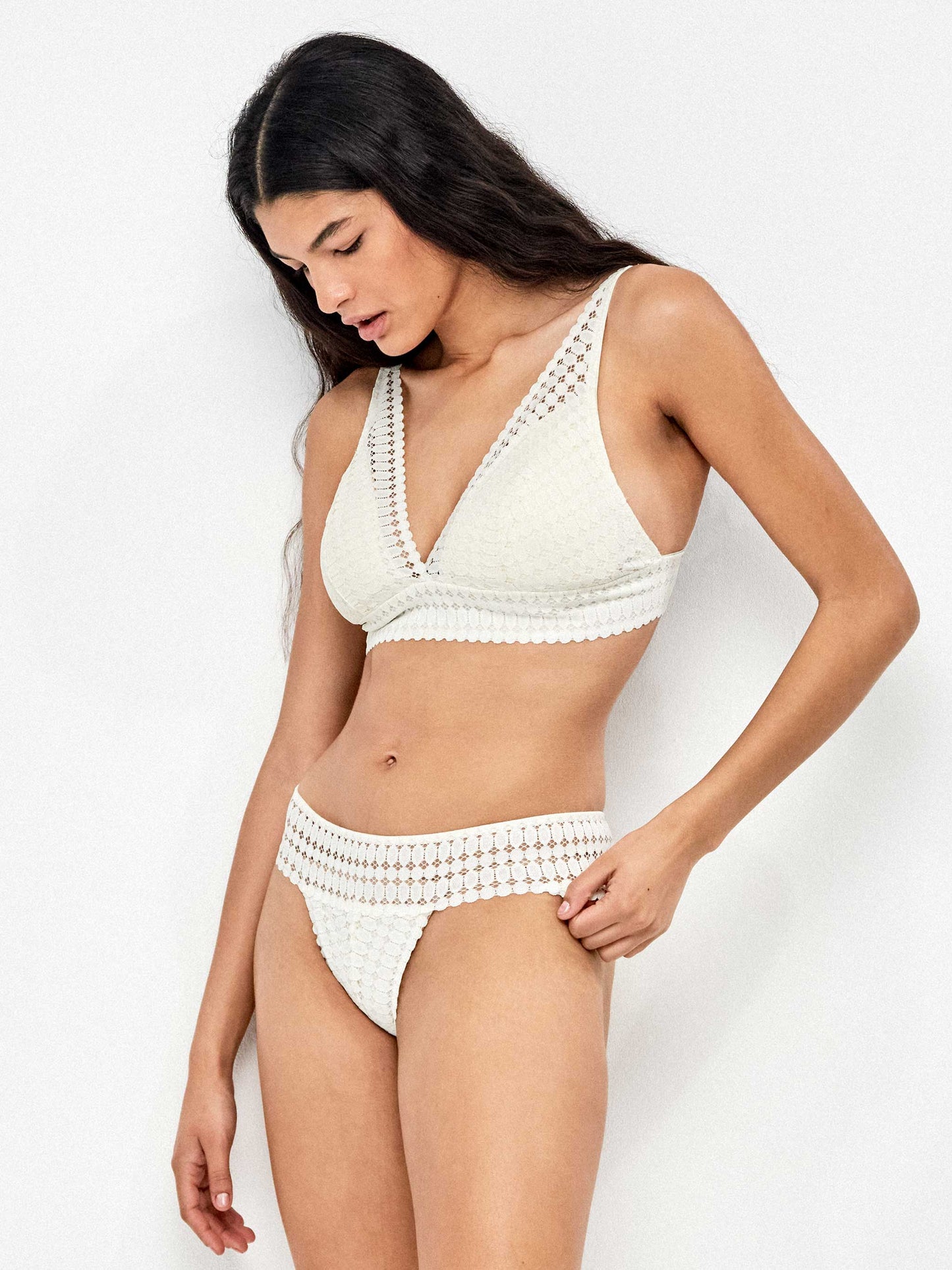 Brazilian εσώρουχο με κηπουρ δαντέλα / GS2/10159B