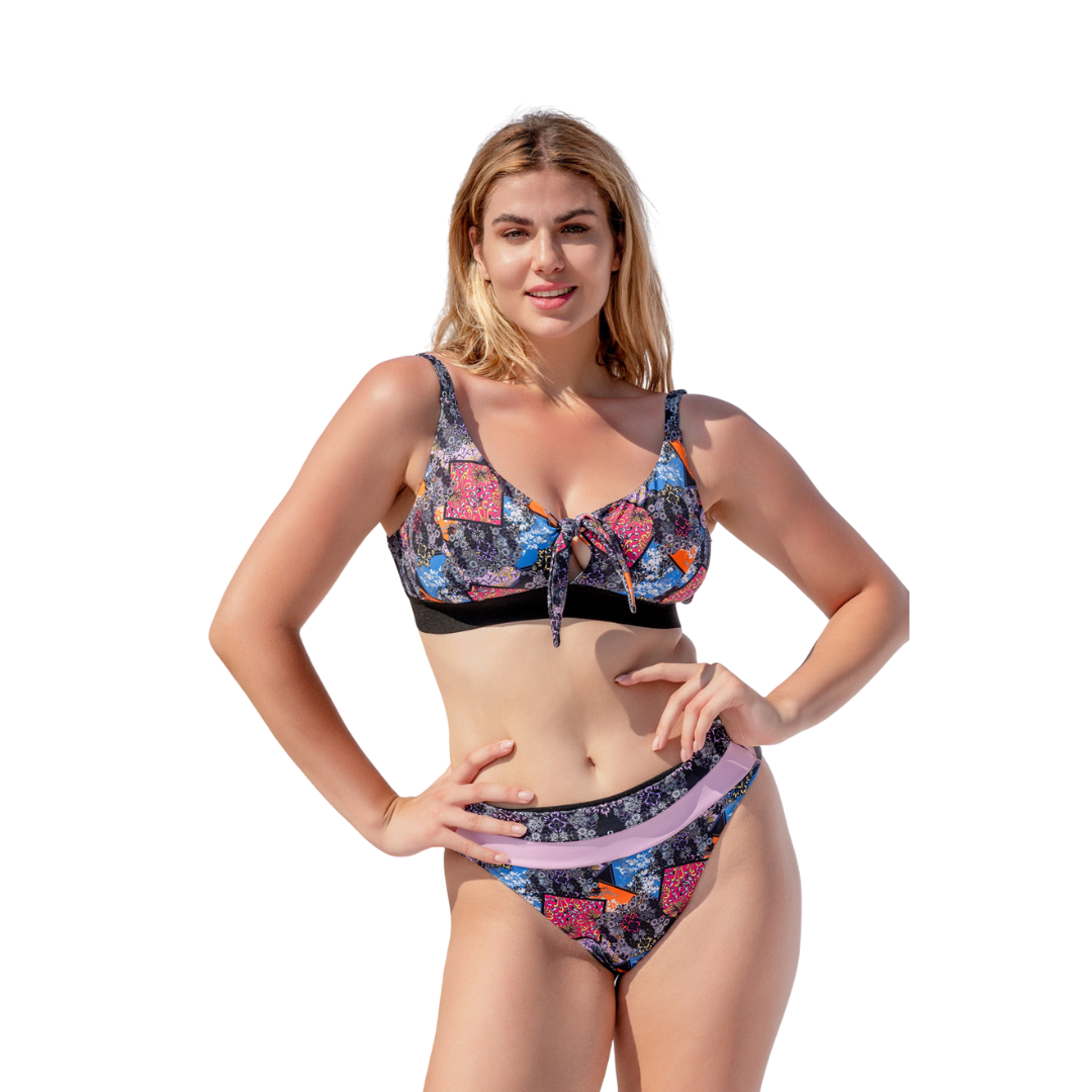 Ψηλόμεσο μπικίνι slip μαγιό COZY&KINI / CK440424