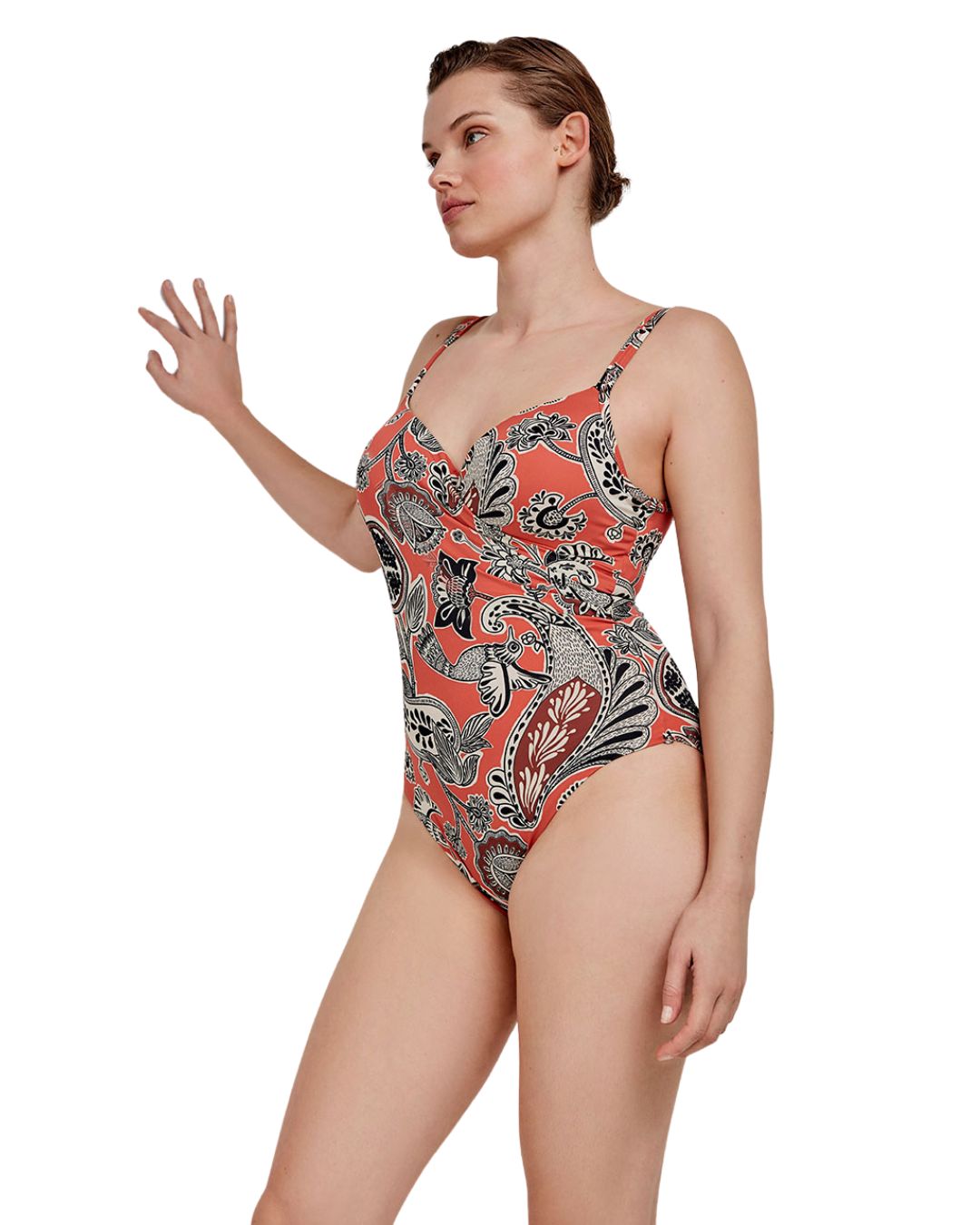 Ολόσωμο μαγιό Shape control με μπανέλα GISELA / GS2/30199U