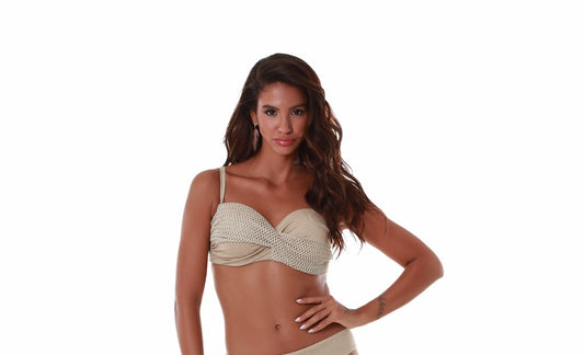 Strapless μπικίνι τοπ μαγιό BLUEPOINT / GOLD NET - 25066020D