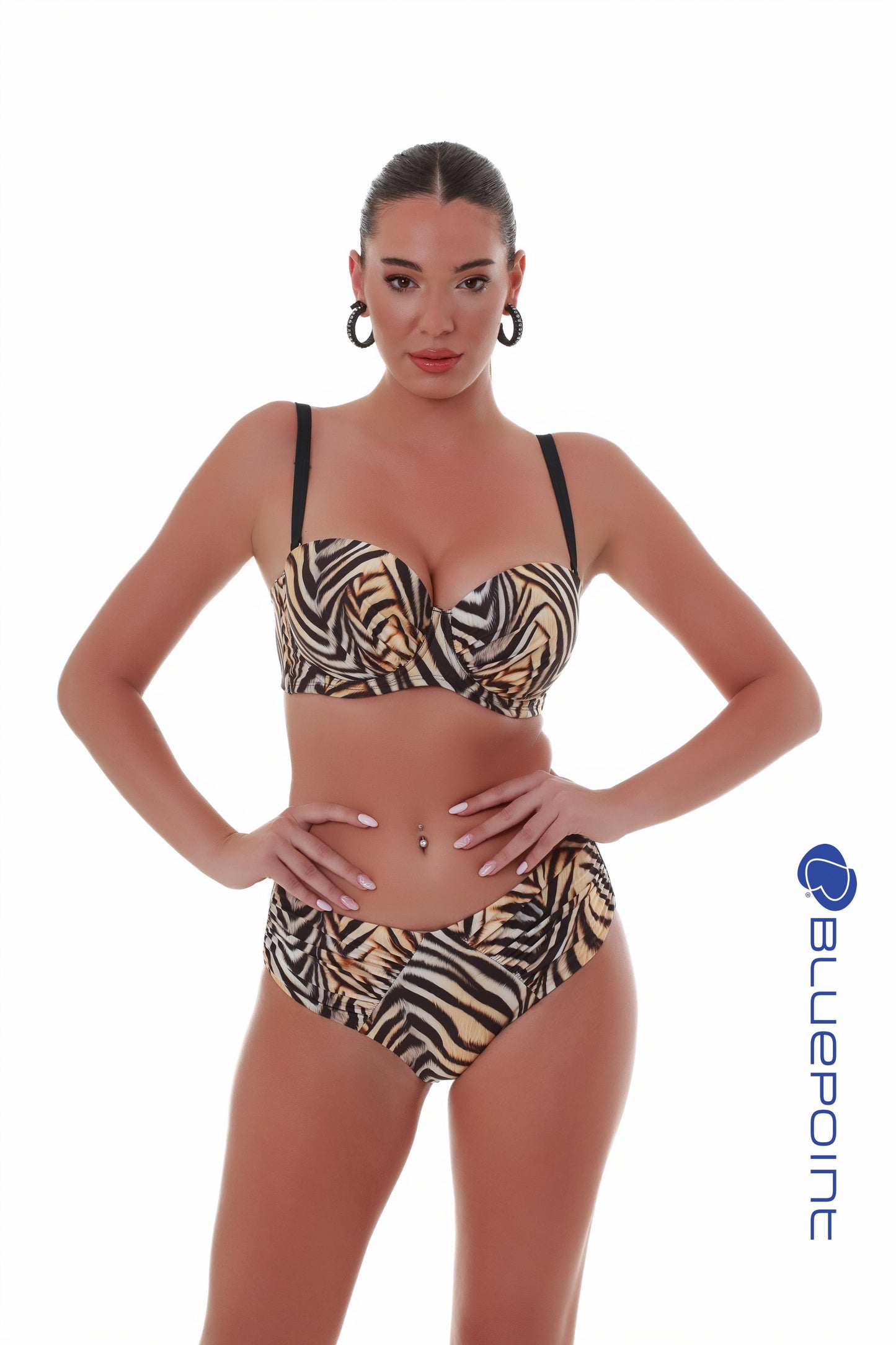Ψηλόμεσο μπικίνι slip μαγιό BLUEPOINT / SPIRIT ANIMAL - 25065039