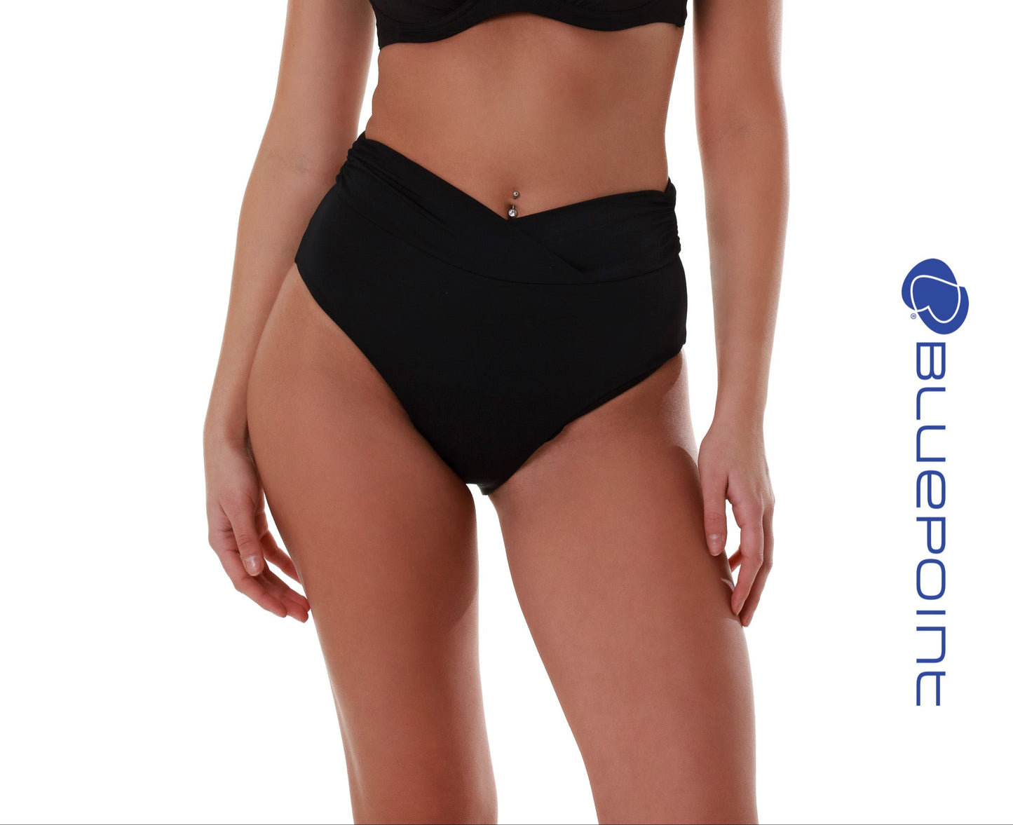 Ψηλόμεσο μπικίνι slip μαγιό BLUEPOINT / SOLIDS - 25065098