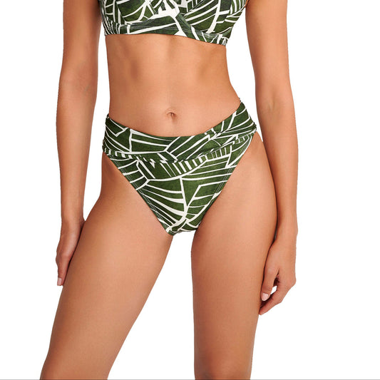 Ψηλόμεσο μπικίνι slip μαγιό BLU4U / AMAZON STRIPES - 25365113