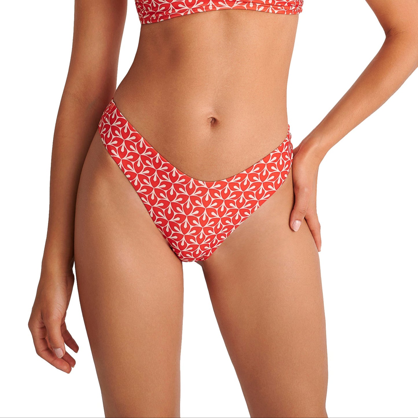 Brazilian μπικίνι slip μαγιό high leg BLU4U / RETRO RED - 25365263