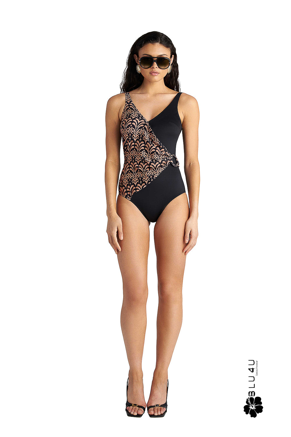 Ολόσωμο μαγιό με leopar λεπτομέρειες / TOFFEE LEO - 26358572