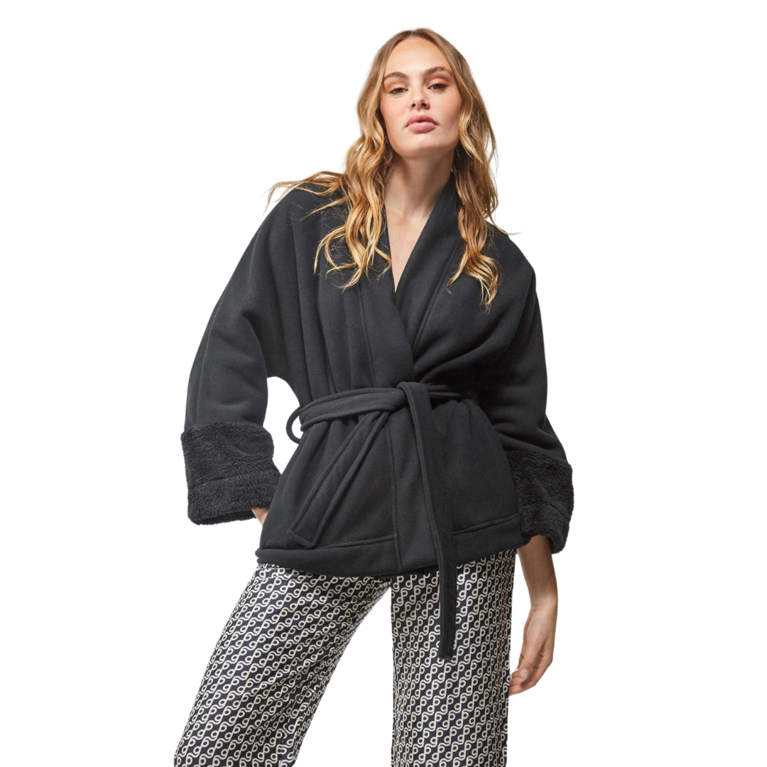 Fleece ρόμπα δετή / GS2/20184